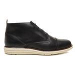 Bota Casual Masculina Coturno Five Days Em Couro Legitimo Preto