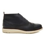 Bota Casual Masculina Coturno Five Days Em Couro Legitimo Azul Marinho