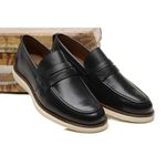 Sapato Social Masculino Loafer Five Days Em Couro Legitimo Preto