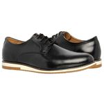 Sapato Oxford Five Days Masculino Em Couro Legítimo Preto