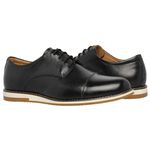 Sapato Social Oxford Five Days Masculino Em Couro Legítimo Preto