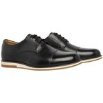 Sapato Social Oxford Five Days Masculino Em Couro Legítimo Preto