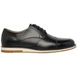 Sapato Social Oxford Five Days Masculino Em Couro Legítimo Preto