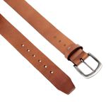 Cinto Masculino Social Five Days Em Couro Com Regulagem Caramelo