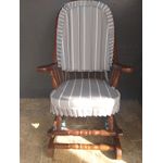 Cadeira De Balanço Alba Cinza 1,18/40 X 64 X 50 - Móveis De Gramado