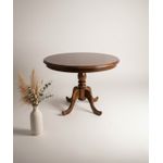 Mesa Redonda Piratini - Madeira Maciça - Móveis de Gramado