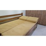 Sofa Cama Tricama Araripe - Madeira Maciça - Móveis de Gramado