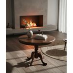 Mesa Redonda Piratini - Madeira Maciça - Móveis de Gramado