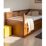 Bicama Com Gaveta Proença 1,90 x 90 - Madeira Maciça - Móveis de Gramado