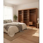 Roupeiro Canoas 2,50 x 55 x 2,30 - (06 Portas) - Madeira Maciça - Móveis de Gramado