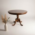 Mesa Redonda Piratini - Madeira Maciça - Móveis de Gramado