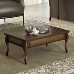 Mesa de Centro 1,10 x 38 x 60 Versalhes - Madeira Maciça - Clássico CCL Móveis