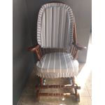 Cadeira De Balanço Alba Cinza 1,18/40 X 64 X 50 - Móveis De Gramado
