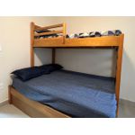 Cama de Casal Com Beliche - Madeira Maciça - Móveis de Gramado