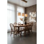 Sala de Jantar Oval Gramado - Madeira Maciça - Móveis de Gramado