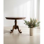 Mesa Redonda Com Saia - Madeira Maciça - Móveis de Gramado