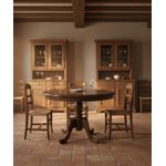Mesa Redonda Com Saia - Madeira Maciça - Móveis de Gramado