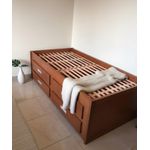 Cama de Solteiro Com 4 Gavetão - Madeira Maciça - Móveis de Gramado