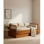 Bicama Sem Gavetas Econômica 1,90 x 80 - Madeira Maciça - Móveis de Gramado