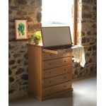 Cômoda Mariante Com Porta Jóia 1,00 x 55 x 1,20 - Madeira Maciça - Móveis de Gramado