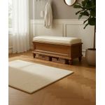 Banco Recamier Com Baú - Madeira Maciça - Móveis de Gramado