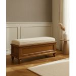 Banco Recamier Com Baú - Madeira Maciça - Móveis de Gramado