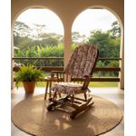 Cadeira De Balanço Estrelícia Bege 1,18/40 X 64 X 50 - Móveis De Gramado