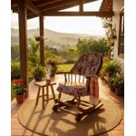 Cadeira de Balanço Chenile Bali 90/40 x 60 x 50 - Moveis De Gramado