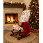 Cadeira De Balanço Hortência Maciça 1,18/40 X 64 X 50 - Móveis De Gramado