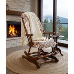 Cadeira De Balanço Hortência Maciça 1,18/40 X 64 X 50 - Móveis De Gramado