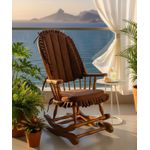 Cadeira De Balanço Elefante Marrom 1,18/40 X 64 X 50 - Móveis De Gramado