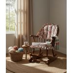 Cadeira de Balanço Estrelícia Bege 90/40 x 60 x 50 - Moveis De Gramado