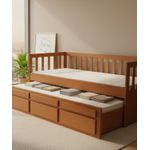 Bicama Com Gavetas Metrópolis - Madeira Maciça - Móveis de Gramado