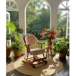 Cadeira de Balanço Elefante Bege Encosto Baixo 90/40 x 60 x 50 - Moveis De Gramado