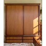 Roupeiro Portas de Correr Com Gavetas Realce - Móveis de Gramado