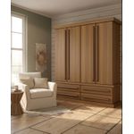 Roupeiro Cambará 2,00 x 55 x 2,30 - Madeira Maciça - Móveis de Gramado