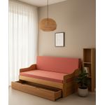 Sofa Cama Tricama Estrela - Madeira Maciça - Móveis de Gramado