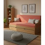 Sofa Cama Tricama Estrela - Madeira Maciça - Móveis de Gramado