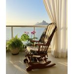 Cadeira De Balanço Maranta 1,18/40 X 64 X 50 - Madeira Maciça - Móveis De Gramado