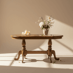 Mesa Oval Gramado - Maciça - Móveis de Gramado