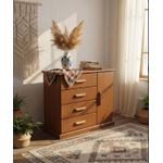 Cômoda Plaza 1,00 x 55 x 1,10 - (04 Gavetas) - Madeira Maciça - Móveis de Gramado