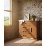 Cômoda Plaza 1,00 x 55 x 1,10 - (04 Gavetas) - Madeira Maciça - Móveis de Gramado