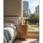 Mesa de Cabeceira Gramadense 70 x 35 x 38 - (02 Unidades) - Madeira Maciça - Móveis de Gramado