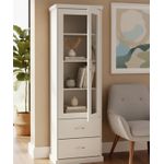 Cristaleira Basic 1 Porta 63 x 200 x 41 - Madeira Maciça - Móveis de Gramado