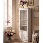 Cristaleira Basic 1 Porta 63 x 200 x 41 - Madeira Maciça - Móveis de Gramado