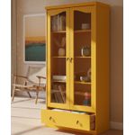 Cristaleira Com Borda 1,00 x 43 x 2,00 - Madeira Maciça - Móveis de Gramado