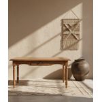 Mesa Retangular Com Gaveta - Madeira Maciça - Móveis de Gramado