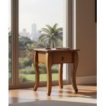 Mesa de Cabeceira Viena 52 x 45 x 62 - (02 Unidades) - Madeira Maciça - Móveis de Gramado