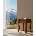 Mesa de Cabeceira Viena 52 x 45 x 62 - (02 Unidades) - Madeira Maciça - Móveis de Gramado