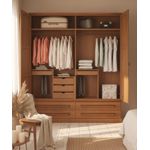 Roupeiro Cambará 2,00 x 55 x 2,30 - Madeira Maciça - Móveis de Gramado